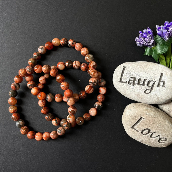 Rosophia Azeztulite Crystal Bracelet | Natural 8MM Beaded Jewelry by Brahmatells