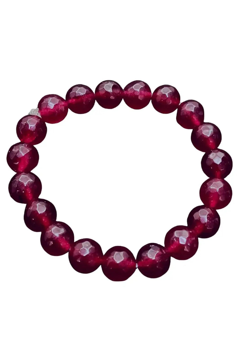 Ruby Jade Gemstone Bracelet | Style & Confidence by Brahmatells