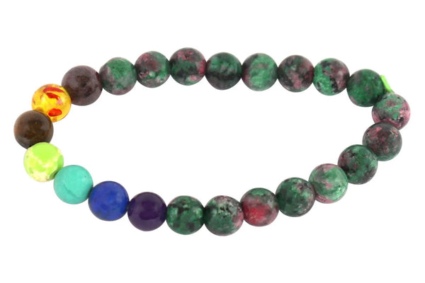Ruby Zoisite Bracelet – Confidence & Clarity by Brahmatells