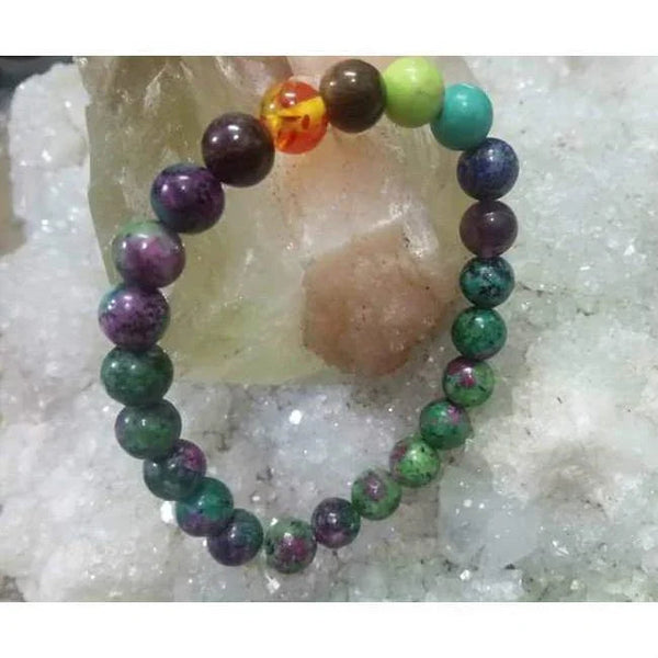 Ruby Zoisite Bracelet – Confidence & Clarity by Brahmatells