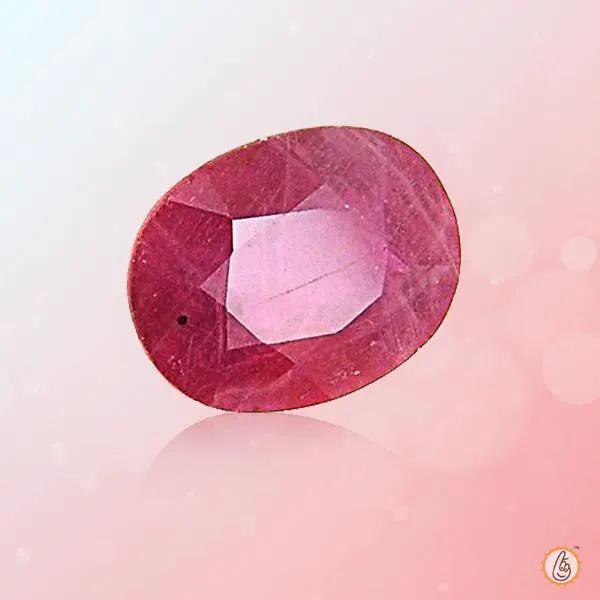 Ruby Manak blush-red-oval BTR120GSM by Brahmatells
