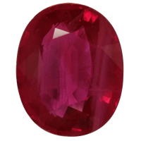 Ruby Manak cherry-red-oval BTR113GSM by Brahmatells