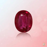 Ruby Manak cherry-red-oval BTR113GSM by Brahmatells