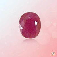 Ruby Manak oval-blush-red BTR119GSM by Brahmatells