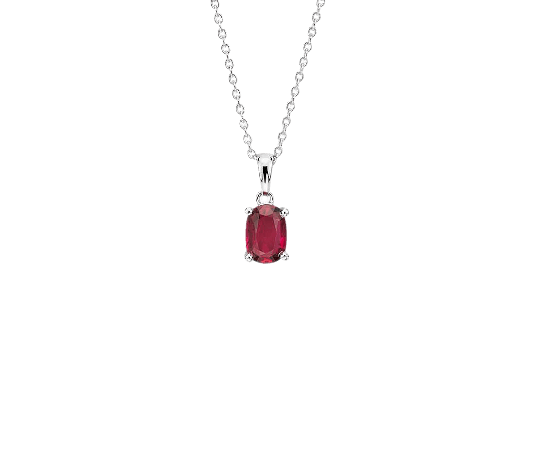 Ruby Manak Oval Cushion Pendant - Radiant Sun Energy | Brahmatells by Brahmatells