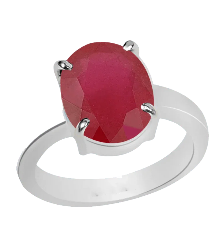 Ruby Manak Oval Light-Red Ring | Brahmatells Astrological Collection by Brahmatells