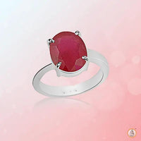 Ruby Manak Oval Light-Red Ring | Brahmatells Astrological Collection by Brahmatells