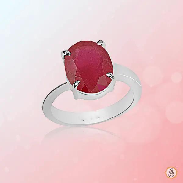 Ruby Manak Oval Light-Red Ring | Brahmatells Astrological Collection by Brahmatells