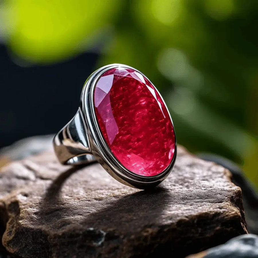 Ruby Manak Oval Natural Ring - Embrace the Sun's Energy | Brahmatells by Brahmatells