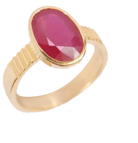 Ruby Manak Oval Natural Ring - Embrace the Sun's Energy | Brahmatells by Brahmatells