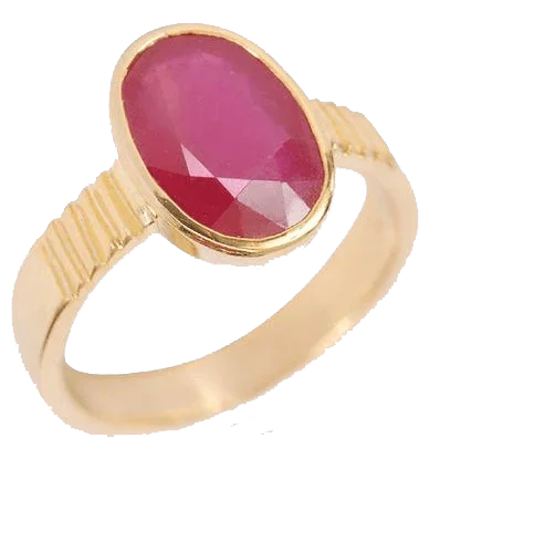 Ruby Manak Oval Natural Ring - Embrace the Sun's Energy | Brahmatells by Brahmatells