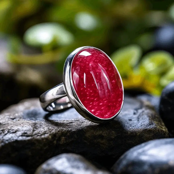 Ruby Manak Oval Natural Ring - Embrace the Sun's Energy | Brahmatells by Brahmatells