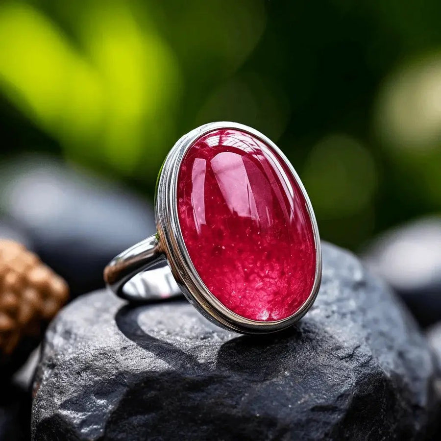Ruby Manak Oval Natural Ring - Embrace the Sun's Energy | Brahmatells by Brahmatells