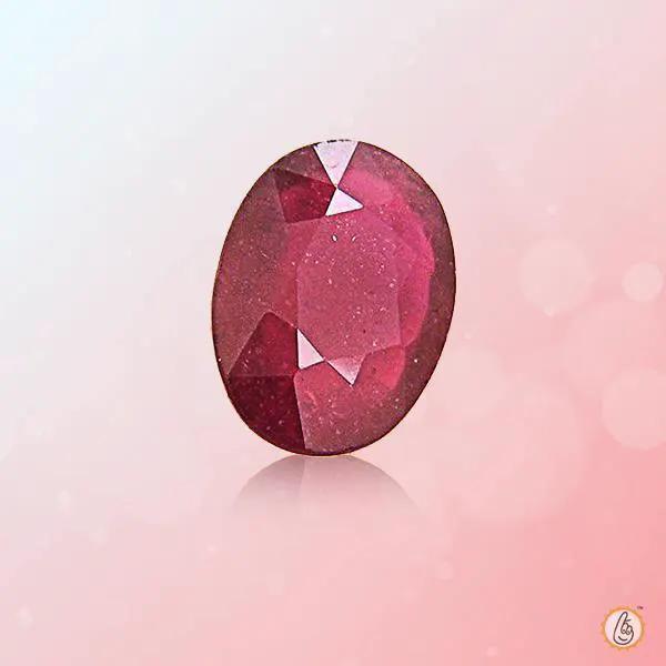 Ruby Manak rose-oval BTR121GSM by Brahmatells