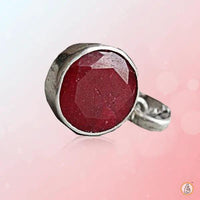 Ruby Manak Round Maroon-Red Pendant - Symbol of Success | Brahmatells by Brahmatells