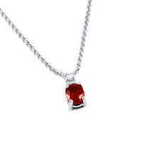 Ruby Manak Velvet-Red Oval Pendant - Radiate Success | Brahmatells by Brahmatells