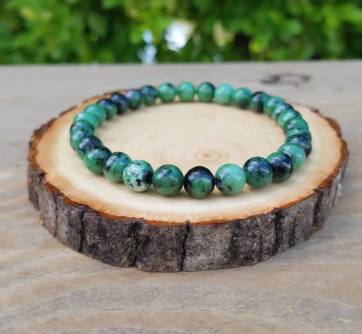 Ruby Zoisite Bracelet: Harmony of Passion and Patience | Brahmatells by Brahmatells