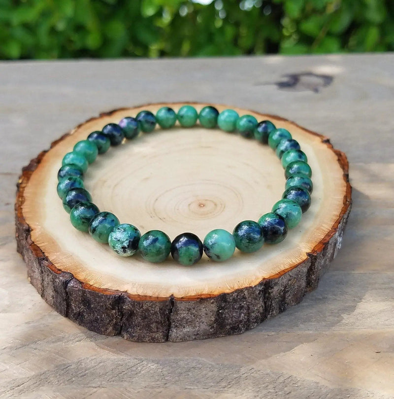 Ruby Zoisite Bracelet: Harmony of Passion and Patience | Brahmatells by Brahmatells