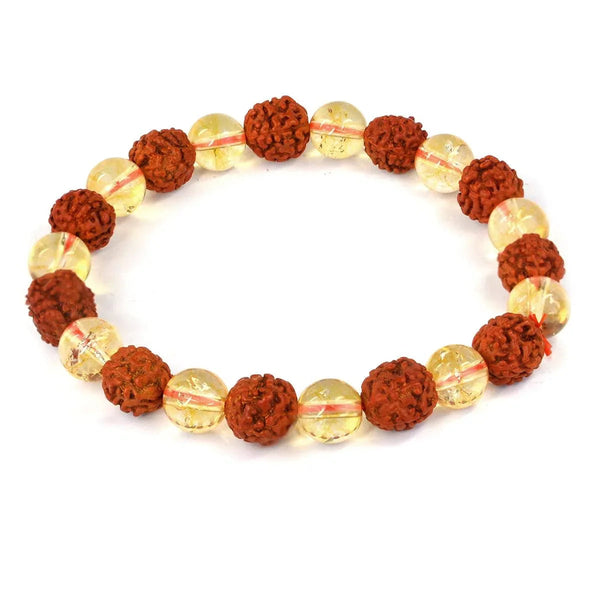 Rudraksha & Crystal Healing Bracelet | Brahmatells by Brahmatells