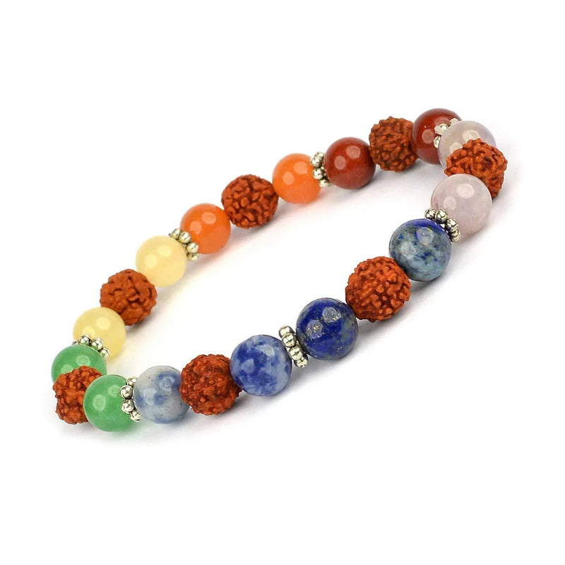 Rudraksha & Crystal Healing Bracelet | Brahmatells by Brahmatells