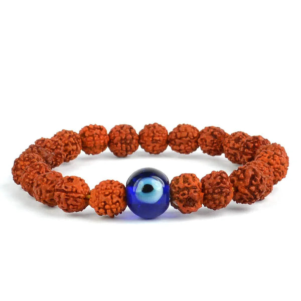 Rudraksha & Crystal Healing Bracelet | Brahmatells by Brahmatells