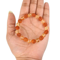 Rudraksha & Crystal Healing Bracelet | Brahmatells by Brahmatells