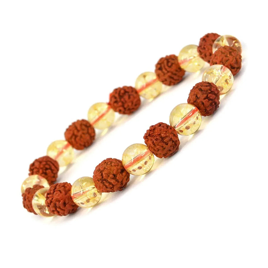 Rudraksha & Crystal Healing Bracelet | Brahmatells by Brahmatells