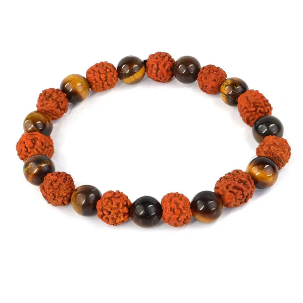 Rudraksha & Crystal Healing Bracelet | Brahmatells by Brahmatells