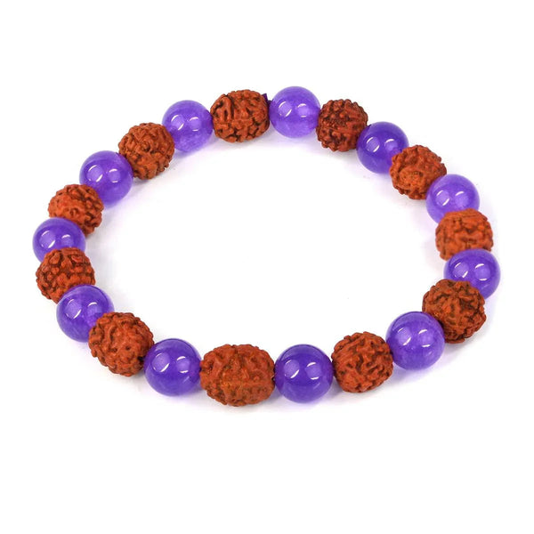 Rudraksha & Crystal Healing Bracelet | Brahmatells by Brahmatells
