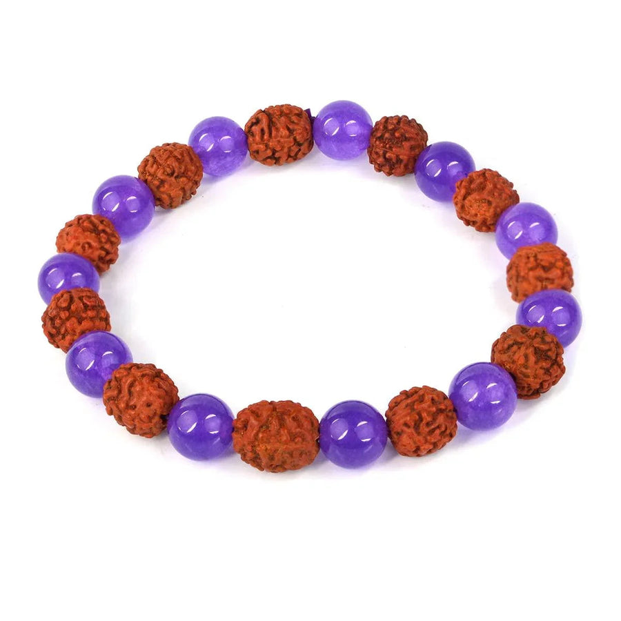 Rudraksha & Crystal Healing Bracelet | Brahmatells by Brahmatells