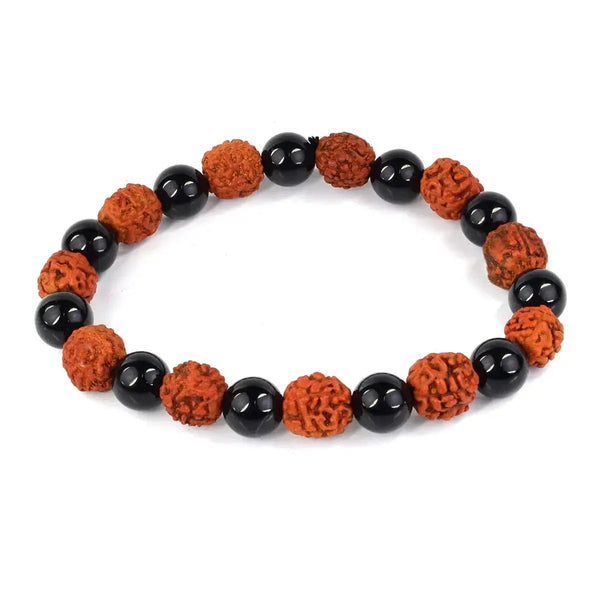 Rudraksha & Crystal Healing Bracelet | Brahmatells by Brahmatells