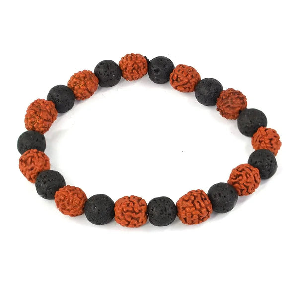 Rudraksha & Crystal Healing Bracelet | Brahmatells by Brahmatells