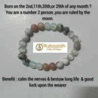 Ruling Number 2 Moon-Inspired Bracelet - Serenity & Luck | Brahmatells by Brahmatells