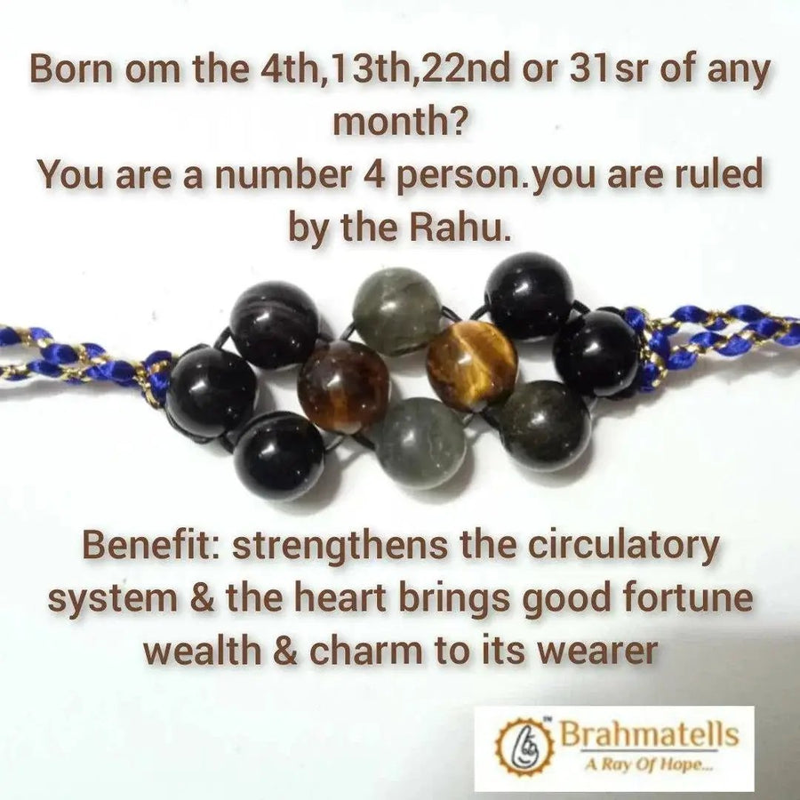 Ruling Number 4 Numerology Band by Brahmatells