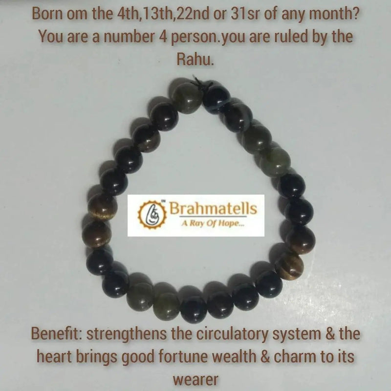 Ruling Number 4 Rahu-Inspired Bracelet - Stability & Fortune | Brahmatells by Brahmatells