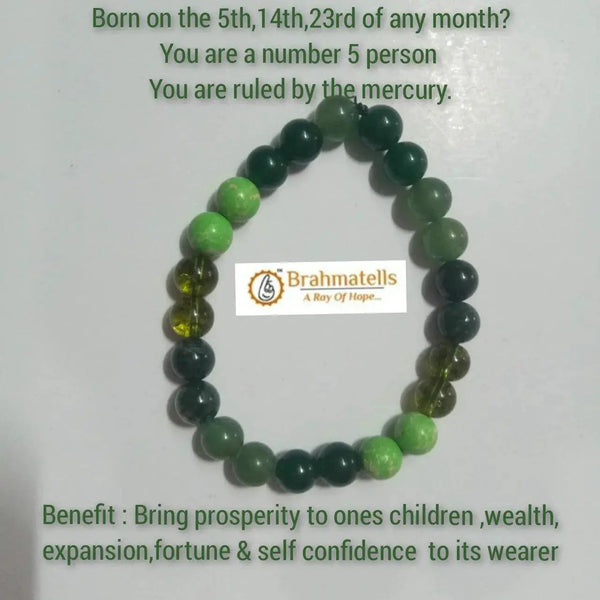 Ruling Number 5 Mercury-Inspired Bracelet - Prosperity & Confidence | Brahmatells by Brahmatells