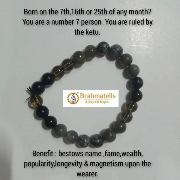 Ruling Number 7 Ketu-Inspired Bracelet - Spiritual Depth & Fame | Brahmatells by Brahmatells