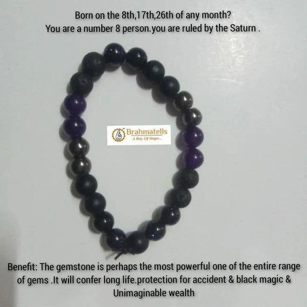 Ruling Number 8 Saturn-Influenced Bracelet - Power & Prosperity | Brahmatells by Brahmatells