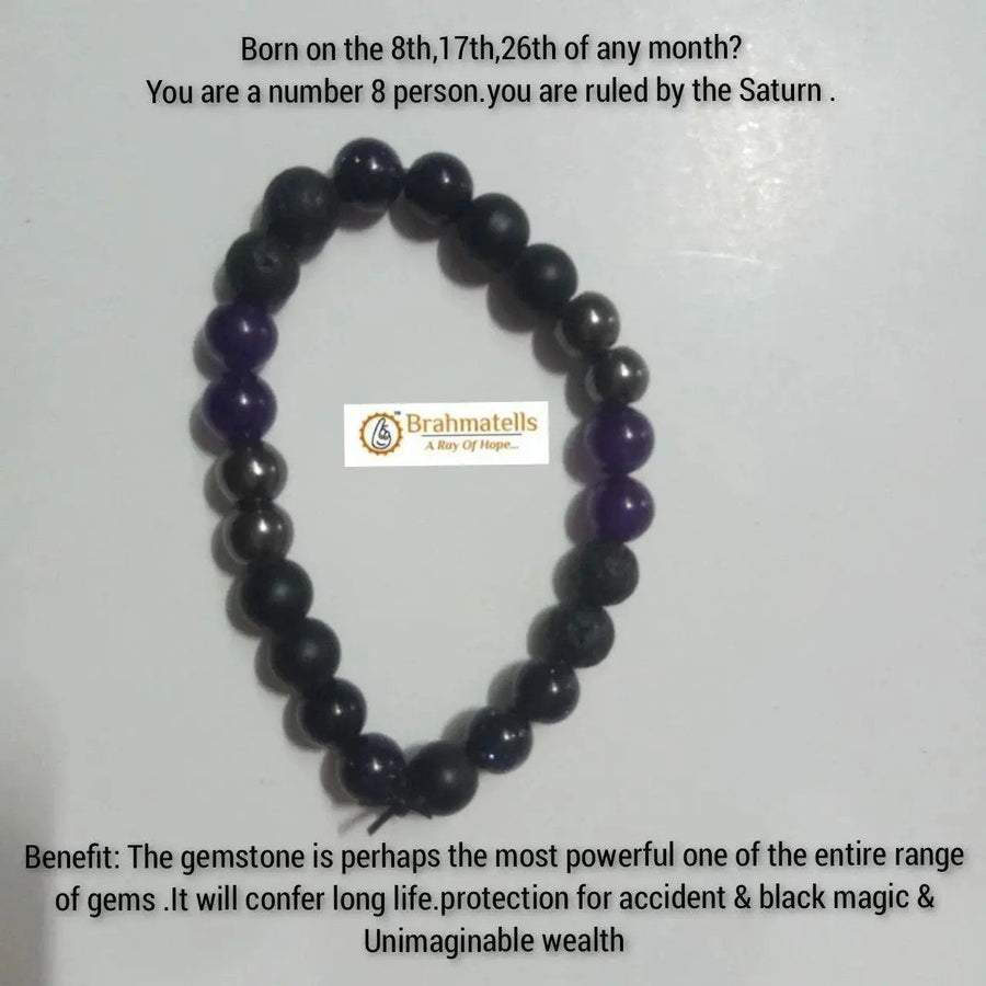 Ruling Number 8 Saturn-Influenced Bracelet - Power & Prosperity | Brahmatells by Brahmatells