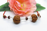 Sagittarius 5 Mukhi Rudraksha with Silver Caps | Nepal Beads by Brahmatells