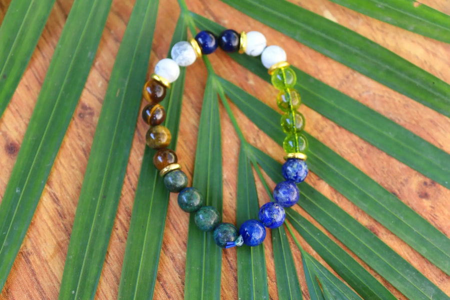 Sapphire Crystal Bracelet for September - Autumn's Elegance - Brahmatells by Brahmatells
