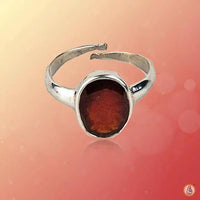 Saturn's Essence Hessonite Gomed Dark-Tan Ring | Brahmatells Astro Collection by Brahmatells