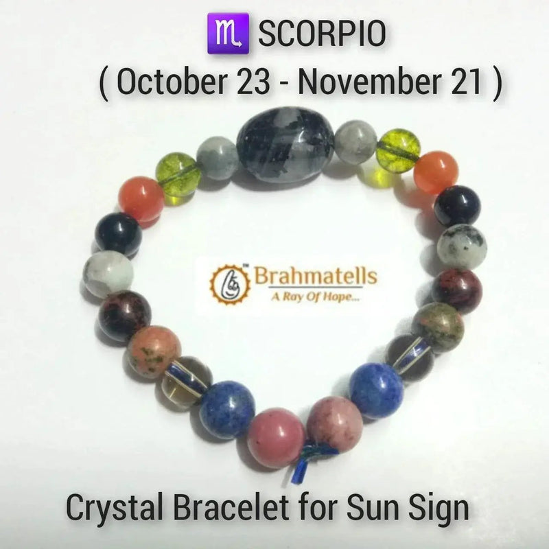 Scorpio Sodalite Crystal Bracelet - Intuitive & Passionate - Brahmatells by Brahmatells