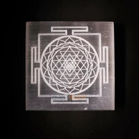 Brahmatells Selenite Shree Yantra Charging Plate. by Brahmatells