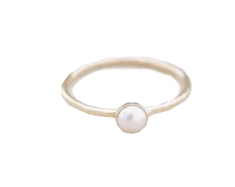 Serene Pearl Cream Ring - Lunar Grace | Brahmatells by Brahmatells