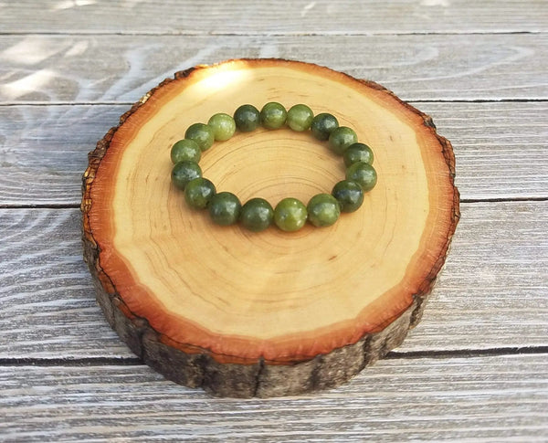 Serpentine Bracelet – Natural Stone for Energy Flow by Brahmatells