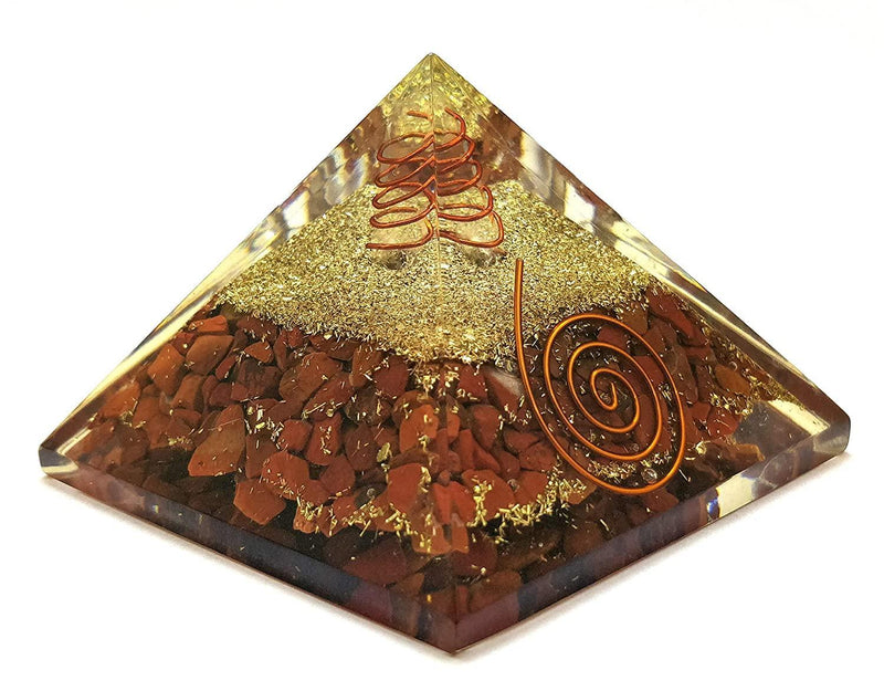 Seven Chakra Energy Generator Pyramid For Vastu Correction - Panchmukhi Rudraksha - Reiki Chakra - Flower of Life Om Symbol for Meditation & Healing (Brown) by Brahmatells