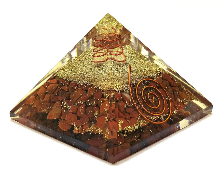 Seven Chakra Energy Generator Pyramid For Vastu Correction - Panchmukhi Rudraksha - Reiki Chakra - Flower of Life Om Symbol for Meditation & Healing (Brown) by Brahmatells