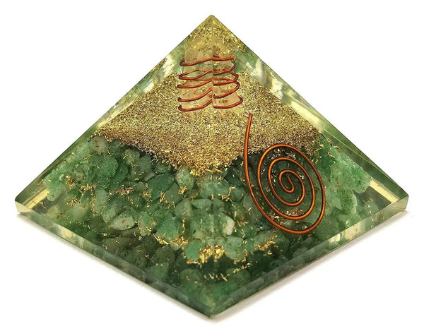 Seven Chakra Energy Generator Pyramid For Vastu Correction - Panchmukhi Rudraksha - Reiki Chakra - Flower of Life Om Symbol for Meditation & Healing (Brown) by Brahmatells