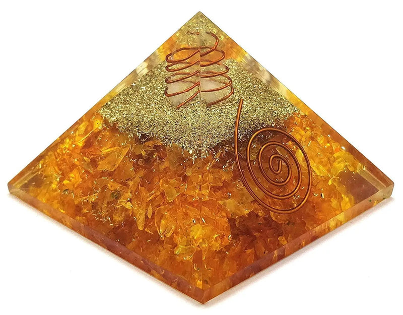 Seven Chakra Energy Generator Pyramid For Vastu Correction - Panchmukhi Rudraksha - Reiki Chakra - Flower of Life Om Symbol for Meditation & Healing (Brown) by Brahmatells
